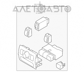 Butonul de control al oglinzilor pentru Subaru B9 Tribeca