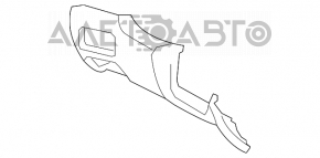 Capacul genunchiului șoferului Subaru B10 Tribeca bej, prindere ruptă.