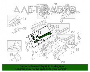 Partea din față dreapta a un sfert Subaru B9 Tribeca