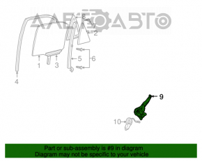 Geam electric cu motor spate stânga Toyota Camry v30 2.4