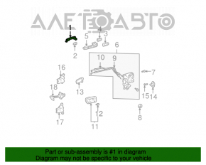 Mânerul ușii exterioare din față stânga pentru Toyota Camry v30 2.4