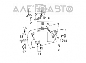 Mânerul ușii exterioare din față dreapta Toyota Camry v30 2.4