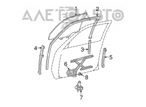 Стеклоподъемник с мотором передний правый Toyota Camry v30 2.4