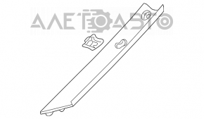 Capacul stâlpului frontal stâng Toyota Camry v30 2.4, zgârieturi.