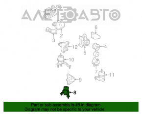 Suport motor fata Toyota Camry v40 2.4, hibrid nou original OEM