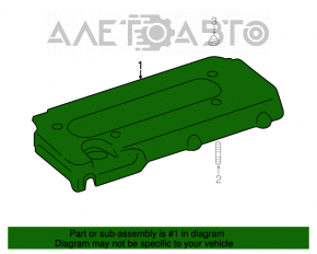 Capacul motorului Toyota Camry v40 2.4 este vopsit cu inscripția