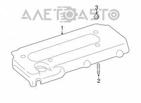 Capacul motorului Toyota Camry v40 2.4 este vopsit cu inscripția