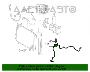 Bobina de aer condiționat a încălzitorului-condensator Lexus ES350 07-12