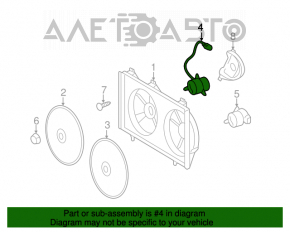 Motorul ventilatorului de răcire dreapta Toyota Camry v40 2.4