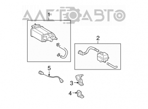 Sondă lambda spate secundă Lexus ES350 13-18 nou original OEM