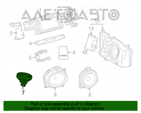 Claxonul dreapta Toyota Highlander 08-13