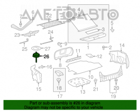 Montarea roții de rezervă pentru Toyota Camry v40