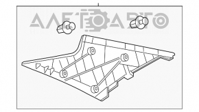 Capacul spate al stâlpului din stânga Toyota Camry v40