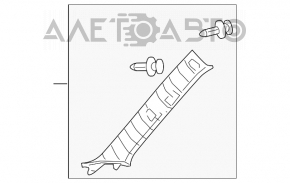 Накладка передней стойки левая Toyota Camry v40 серая новый OEM оригинал