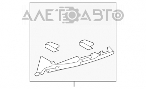 Capacul torpedoului pentru genunchiul șoferului Toyota Camry v40 gri, tip 1