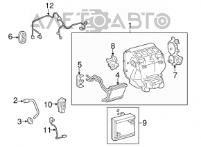 Корпус голый кондиционер, левая часть Toyota Camry v40