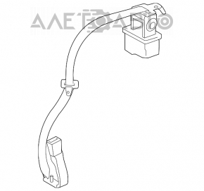 Centura de siguranță centrală spate pentru Toyota Camry v50 12-14 SUA, gri.