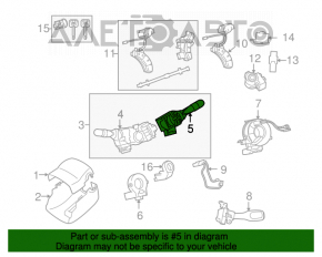 Подрулевой переключатель правый Toyota Camry v40