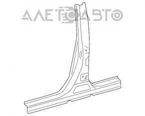Стойка кузова центральная правая Toyota Camry v40, v45 07-11 новая