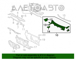 Paletă de ștergătoare metalică Toyota Camry v40