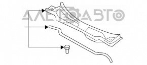 Bara de plastic a ștergătoarelor de parbriz de la Toyota Camry v40 are suporturile rupte.