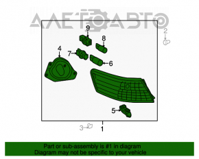 Lampa exterioară aripă dreapta Toyota Camry v40