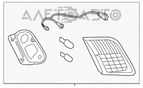 Lampa interioară pentru capacul portbagajului stânga Toyota Camry v40 07-09 DEPO