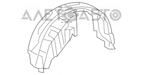 Captuseala aripa spate stanga Toyota Camry v40 noua originala OEM