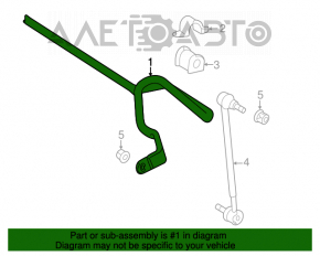 Stabilizatorul frontal Toyota Camry v40