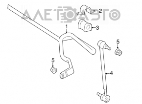 Stabilizatorul frontal Toyota Camry v40