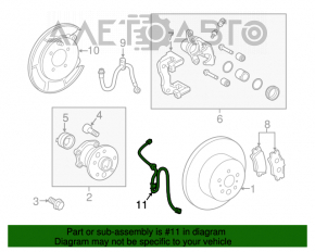 Провод датчика ABS задний левый Toyota Camry v40 07-09