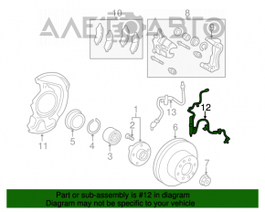 Датчик ABS передний левый Toyota Avalon 05-12