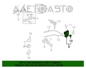 Blocare ușă față stânga Lexus CT200h 11-17