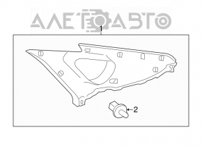 Capac spate dreapta superioara Toyota Prius 30 10-15 gri, zgarieturi