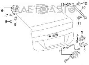 Петля двери багажника правая Toyota Prius 20 04-09