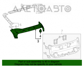 Обшивка двери средняя Toyota Prius 30 10-15 черн