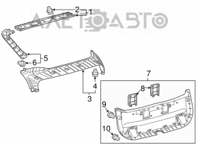 Обшивка двери средняя Toyota Prius 30 10-15 черн