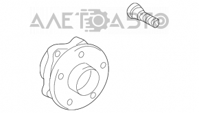 Rulment roată față stânga Lexus CT200h 11-17 nou aftermarket KOYO