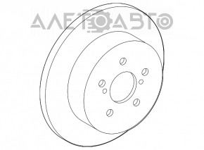 Диск тормозной задний правый Toyota Prius 50 16- 260/9мм