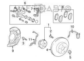 Senzor ABS frontal stânga Toyota Prius 50 16-