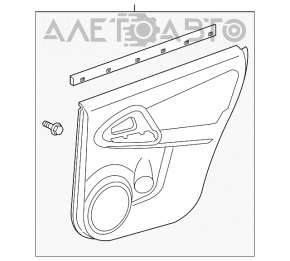 Panoul ușii spate dreapta Toyota Rav4 06-12