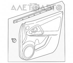 Capacul ușii, cartela frontală stânga Toyota Rav4 06-12