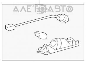 Подсветка номера заднего бампера Toyota Rav4 06-12