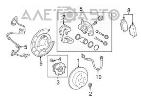 Senzor ABS spate dreapta Toyota Rav4 06-12 nou original OEM