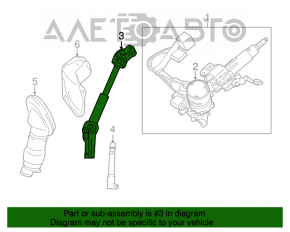 Рулевой карданчик Toyota Rav4 06-12 новый OEM оригинал