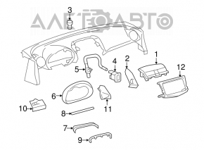 Накладка щитка приборов Toyota Rav4 06-12