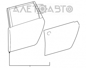 Ușa goală din spate dreapta pentru Toyota Sienna 04-10.