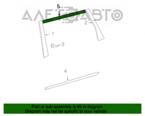 Garnitură ușă spate stânga superioară Toyota Sienna 04-10