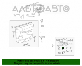 Controlul geamului electric din partea dreapta față Toyota Sienna 04-10