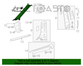 Capacul amortizorului din față stânga Toyota Sienna 04-10 bej